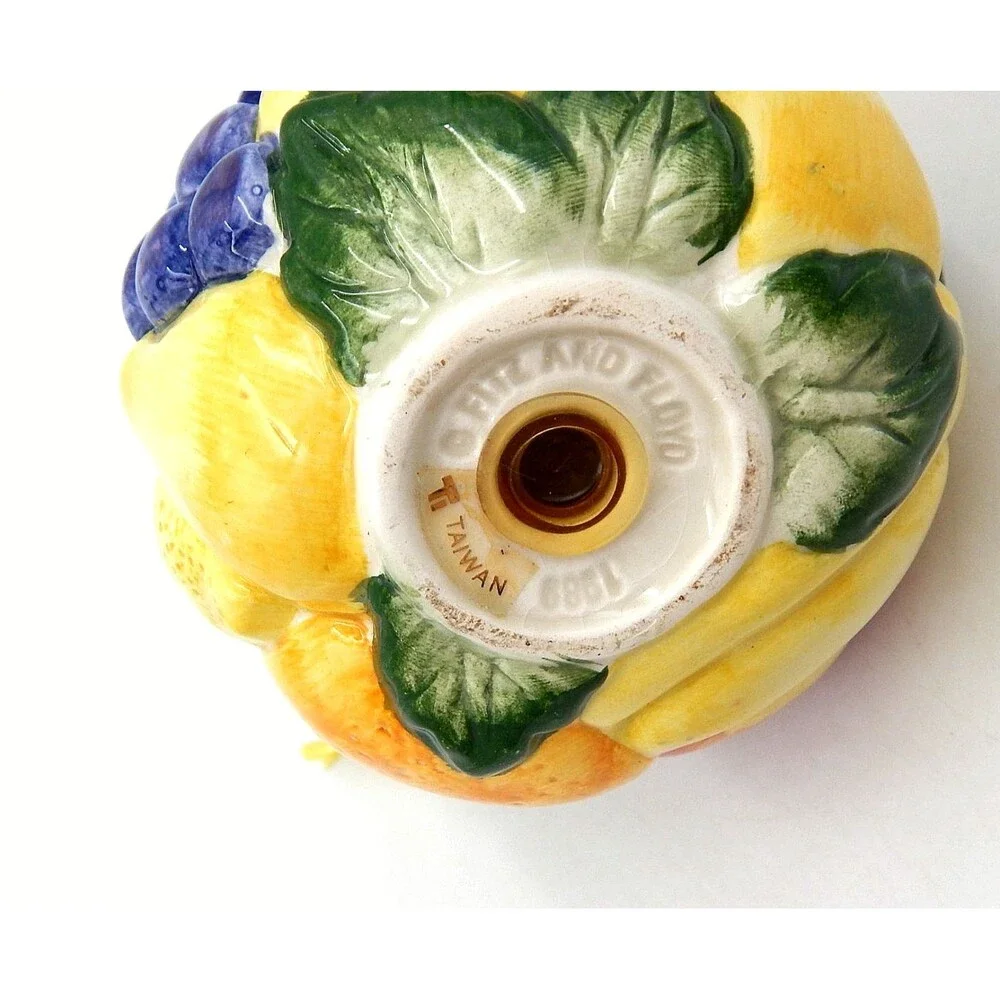 Fitz And Floyd Figurine Hand Painted Pomander Ceramic Caribbean Fruit 1989